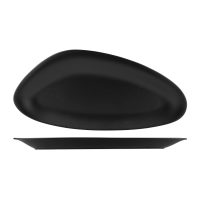 RAK Porcelain Neofusion Black Volcano Oval Coupe Platter - 500x230mm (Pack of 6)