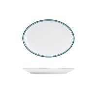 RAK Porcelain Nano Cru Green Oval Coupe Bowl - 260x190mm (Pack of 12)