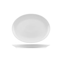 RAK Porcelain Nano Oval Coupe Plate - 260x190mm - White (Pack of 12)