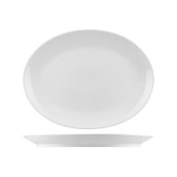 RAK Porcelain Nano Oval Coupe Plate - 320x230mm - White (Pack of 6)