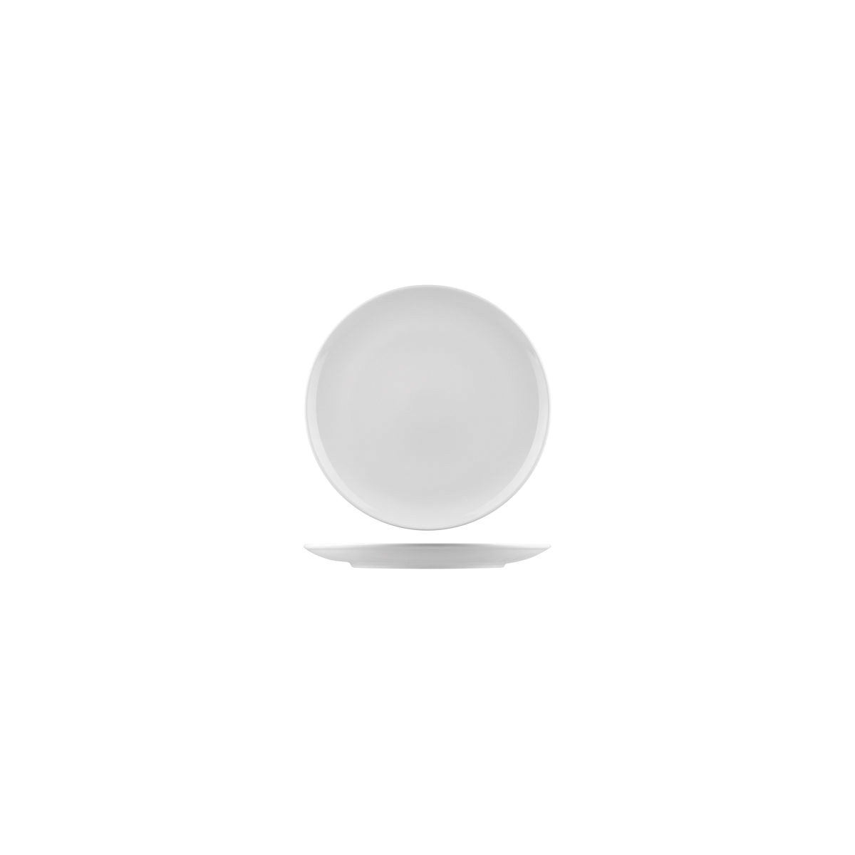 RAK Porcelain Nano Round Coupe Plate - 150mm - White (Pack of 24)