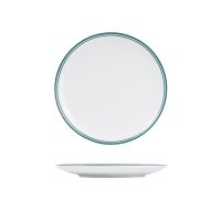 RAK Porcelain Nano Cru Green Round Coupe Plate - 240mm (Pack of 12)