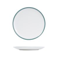 RAK Porcelain Nano Cru Green Round Coupe Plate - 270mm (Pack of 12)