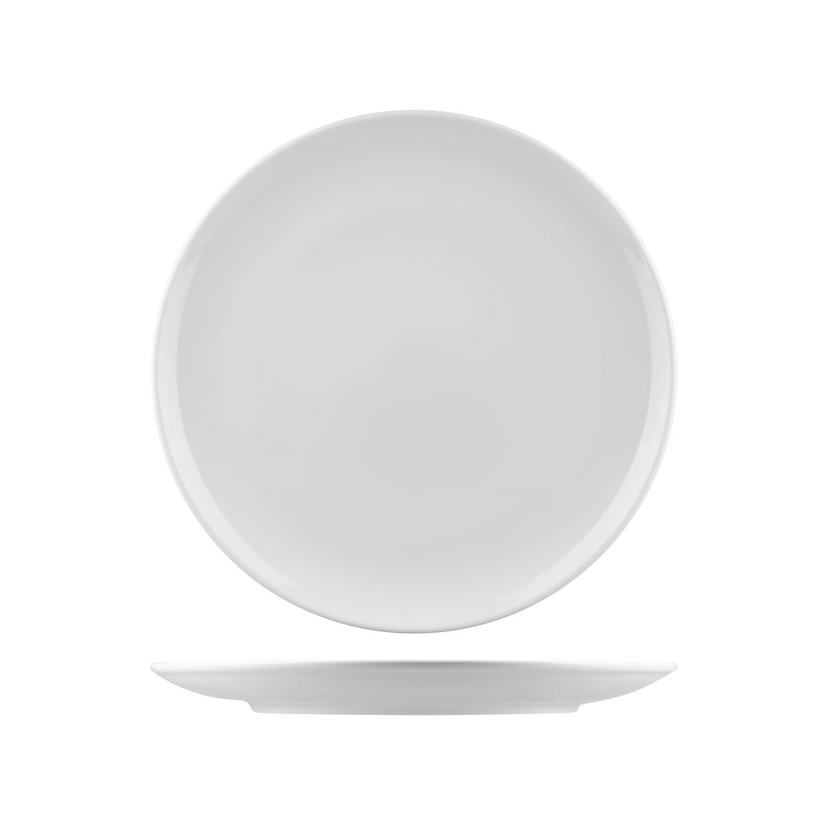 RAK Porcelain Nano Round Coupe Plate - 290mm - White (Pack of 12)