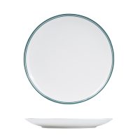 RAK Porcelain Nano Cru Green Round Coupe Plate - 310mm (Pack of 6)