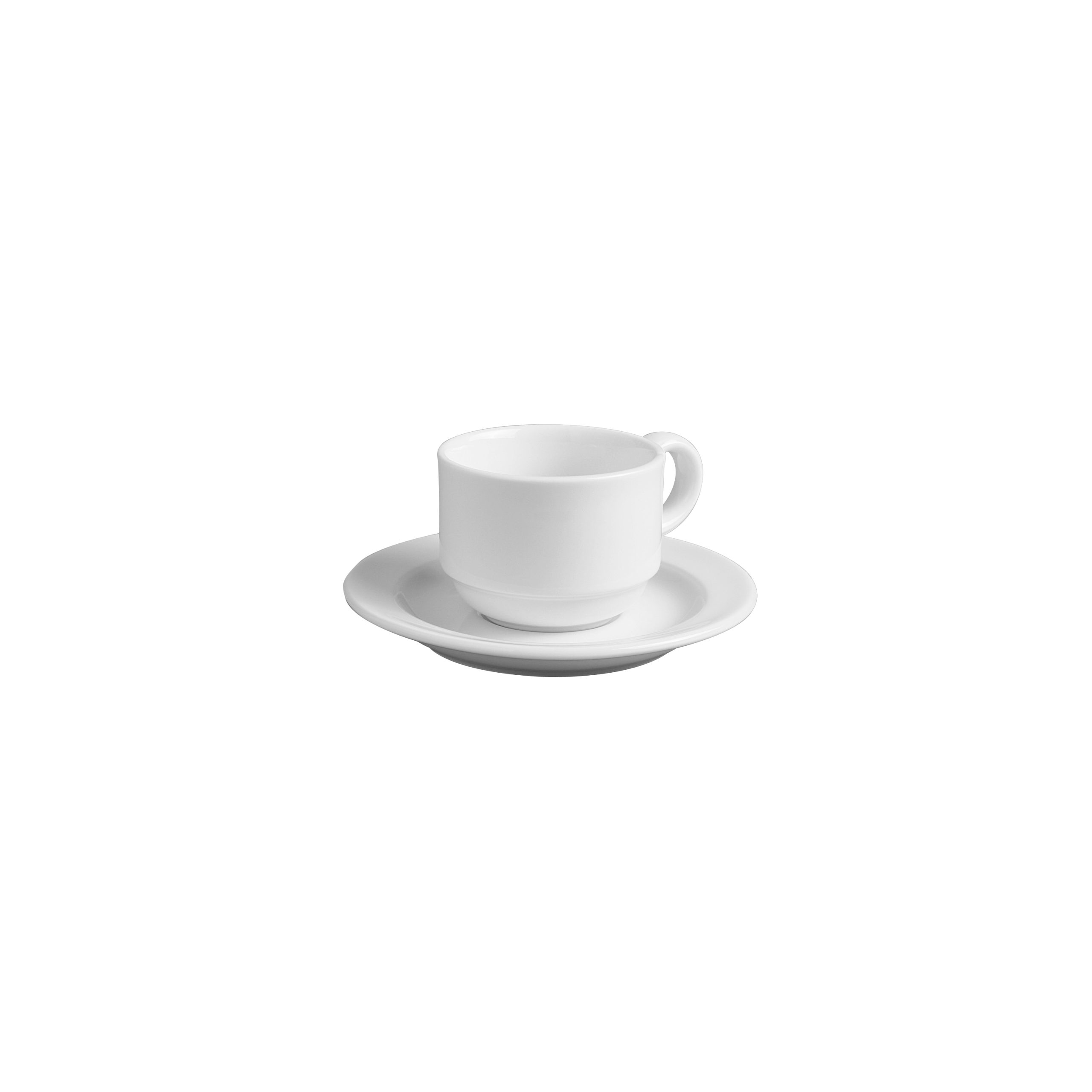 Australian Fine China Prelude Stackable Tea / Coffee Cup - 170ml - White (Pack of 24)