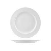 Australian Fine China Prelude Round Plate - Wide Rim - 275mm - White (Pack of 12)
