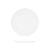 Le Ballet Bravura Round Plate - Wide Rim - 260mm - White (Pack of 12)
