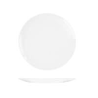 Le Ballet Bravura Round Flat Coupe Plate - 230mm - White (Pack of 12)