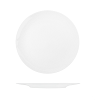Le Ballet Bravura Round Flat Coupe Plate - 270mm - White (Pack of 12)
