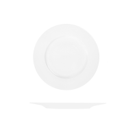Le Ballet Fedra Round Plate - Flat Wide Rim - 160mm - White (Pack of 24)