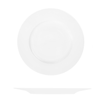Le Ballet Fedra Round Plate - Flat Wide Rim - 310mm - White (Pack of 6)