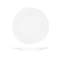 Le Ballet Spectra Round Plate - Flat Wide Rim - 220mm - White (Pack of 12)