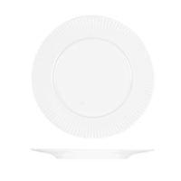 Le Ballet Spectra Round Plate - Flat Wide Rim - 250mm - White (Pack of 12)
