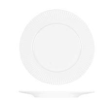 Le Ballet Spectra Round Plate - Flat Wide Rim - 250mm - White (Pack of 12)