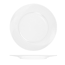 Le Ballet Spectra Round Plate - Flat Wide Rim - 310mm - White (Pack of 6)