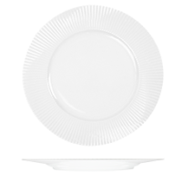 Le Ballet Spectra Round Plate - Flat Wide Rim - 330mm - White (Pack of 6)