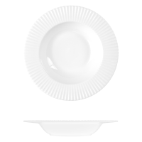Le Ballet Spectra Round Bowl - Flat Wide Rim - 630ml - White (Pack of 12)