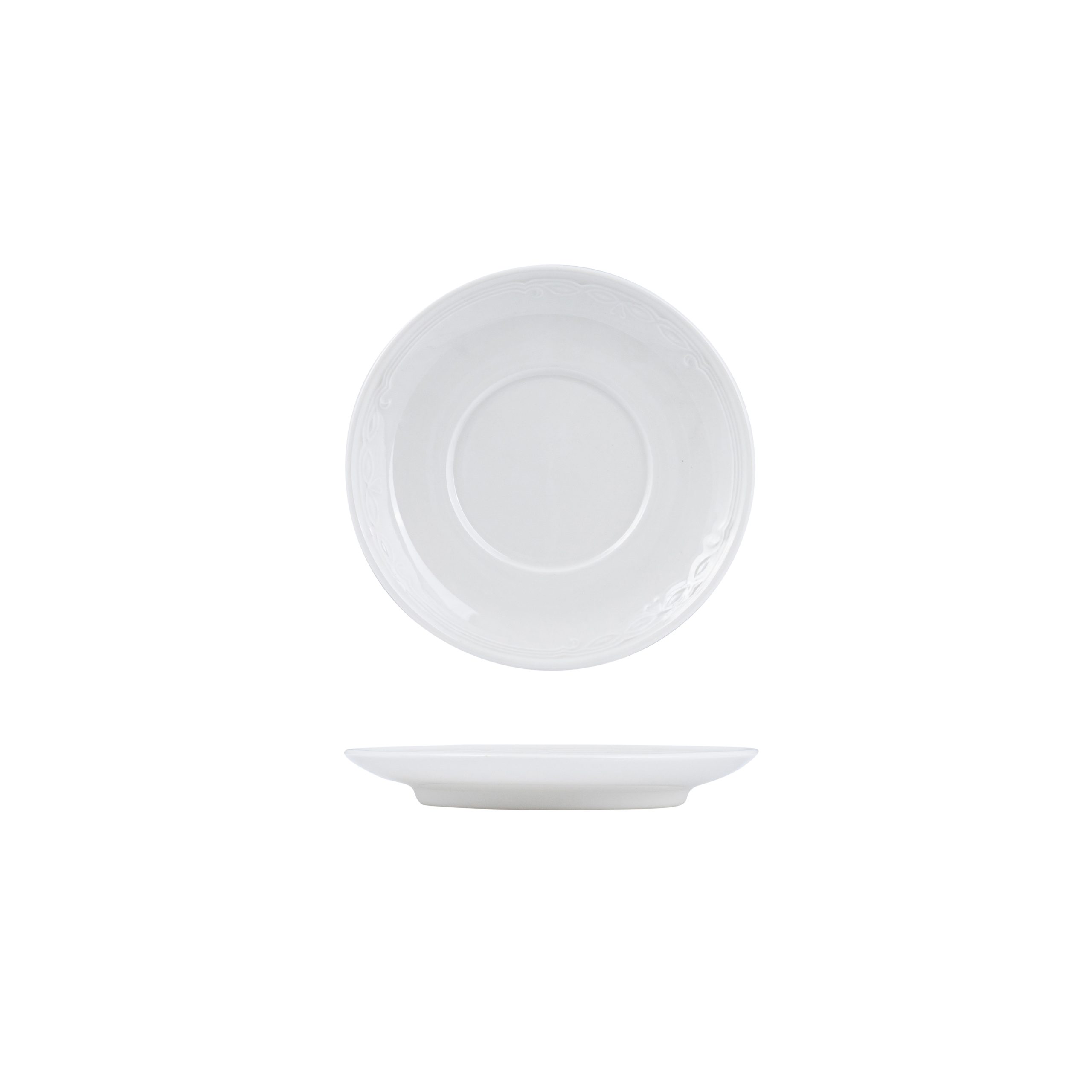 Australian Fine China Renaissance Saucer - 150mm - White (Pack of 48)