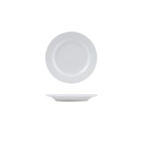 Australian Fine China Renaissance Round Plate - Wide Rim - 165mm - White (Pack of 48)