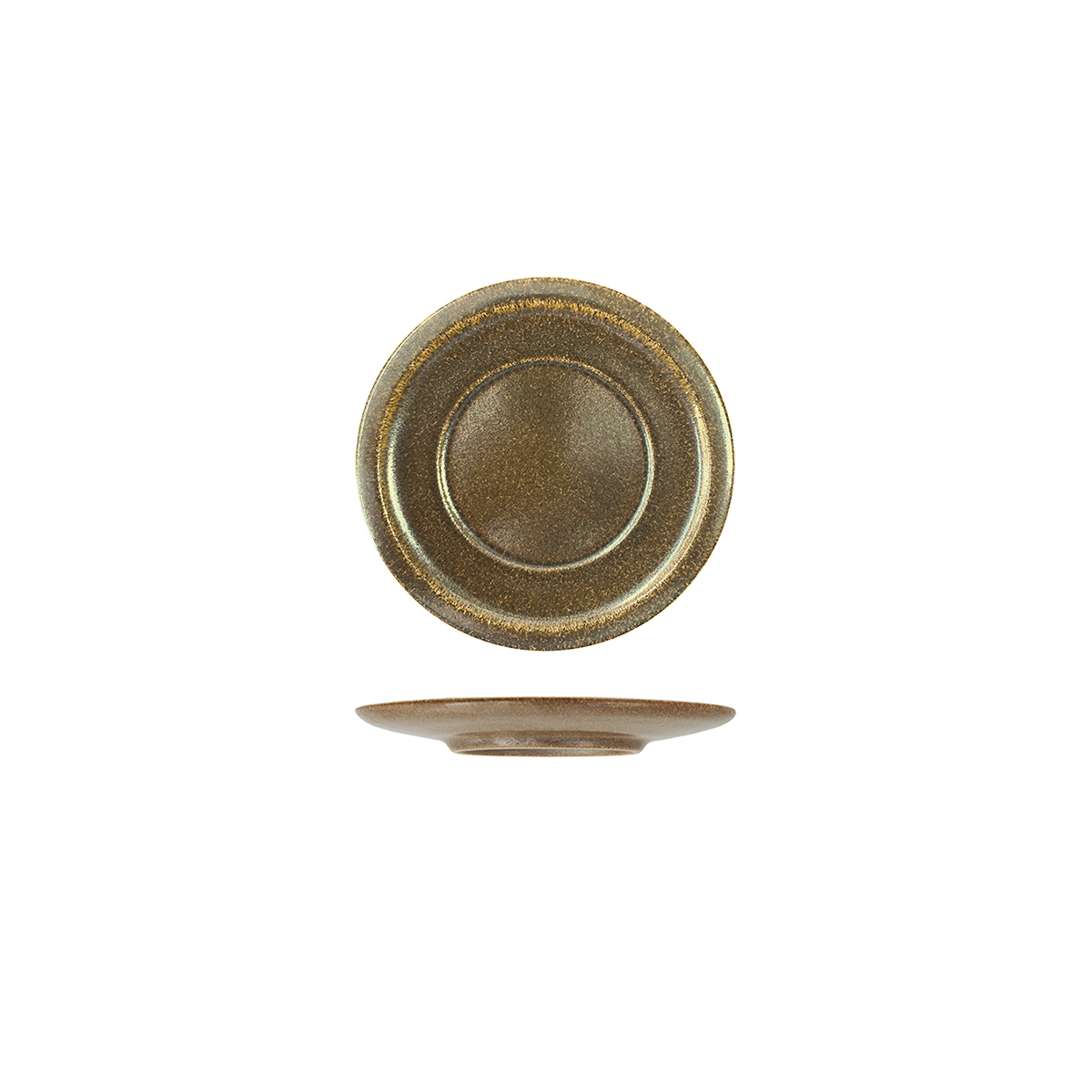 Rakstone Rust Round Plate - Wide Rim - 160mm (Pack of 24)