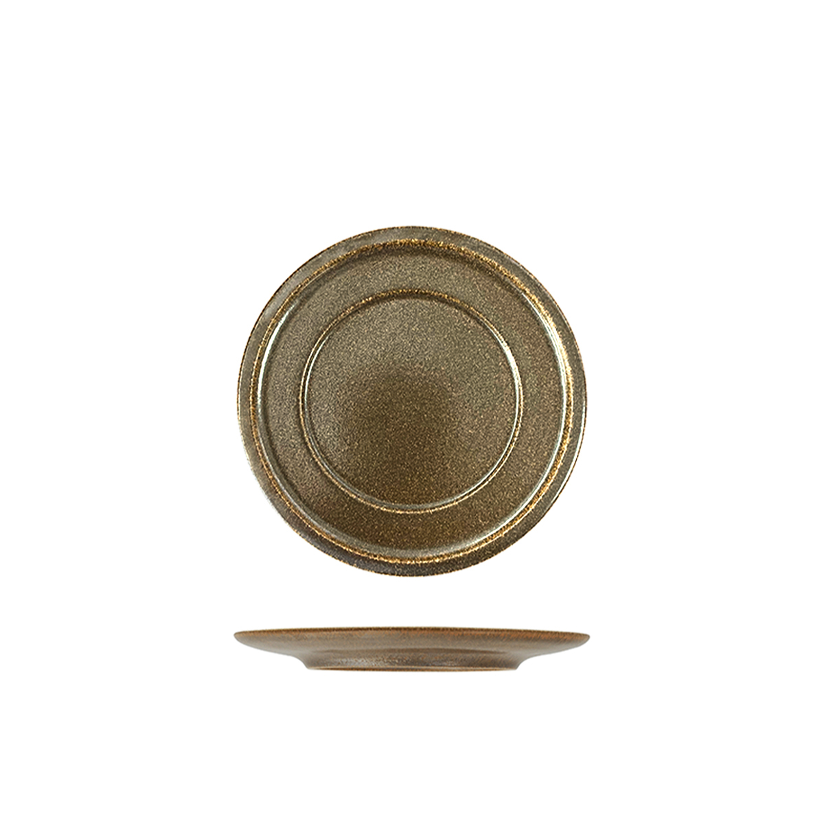 Rakstone Rust Round Plate - Wide Rim - 200mm (Pack of 24)