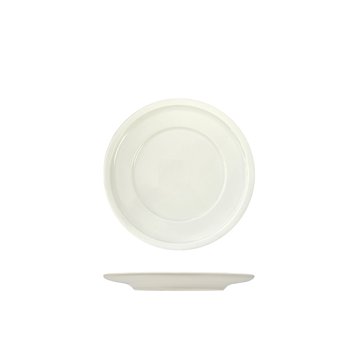 Rakstone Ivory Round Plate - Wide Rim - 200mm (Pack of 24)