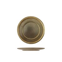 Rakstone Rust Round Plate - Wide Rim - 240mm (Pack of 12)