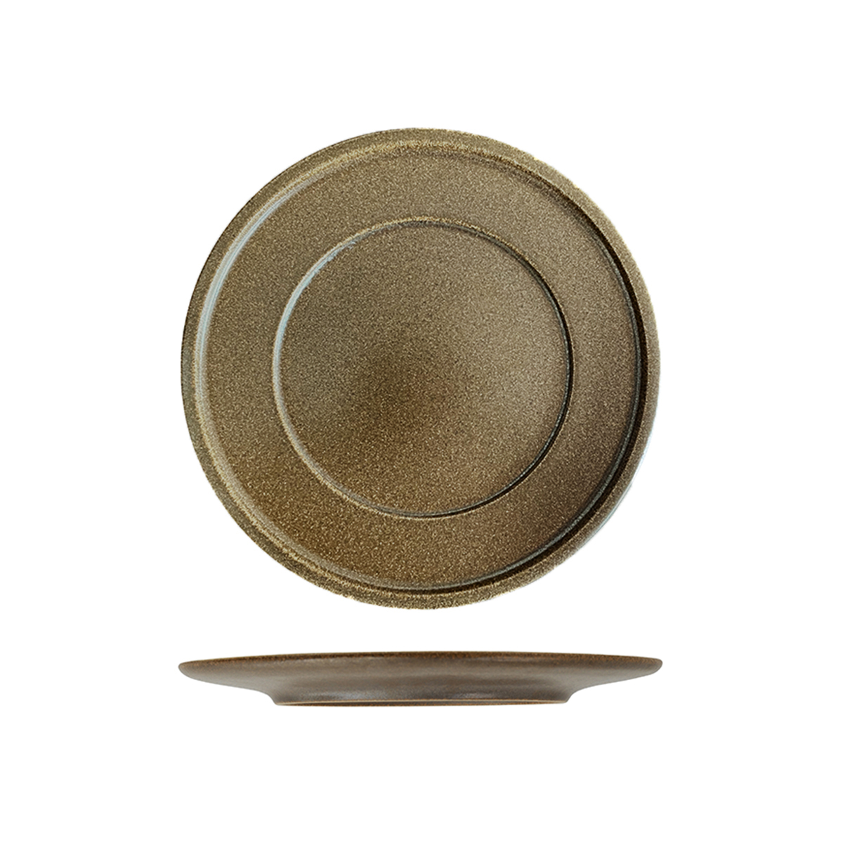 Rakstone Rust Round Plate - Wide Rim - 280mm (Pack of 12)