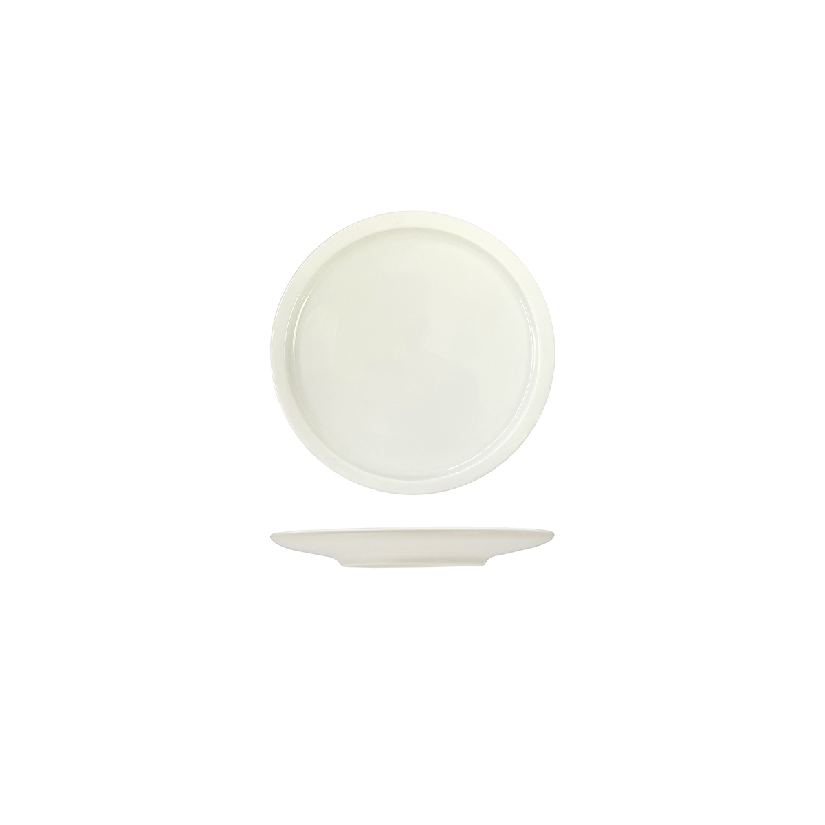 Rakstone Ivory Flat Coupe Plate - 160mm (Pack of 24)