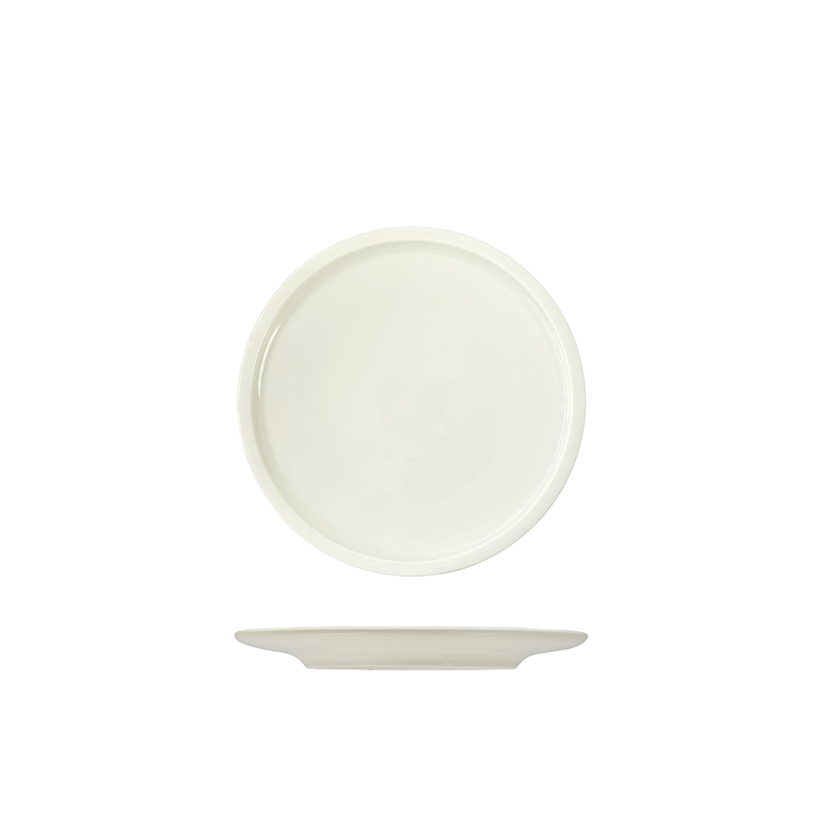Rakstone Ivory Flat Coupe Plate - 210mm (Pack of 12)