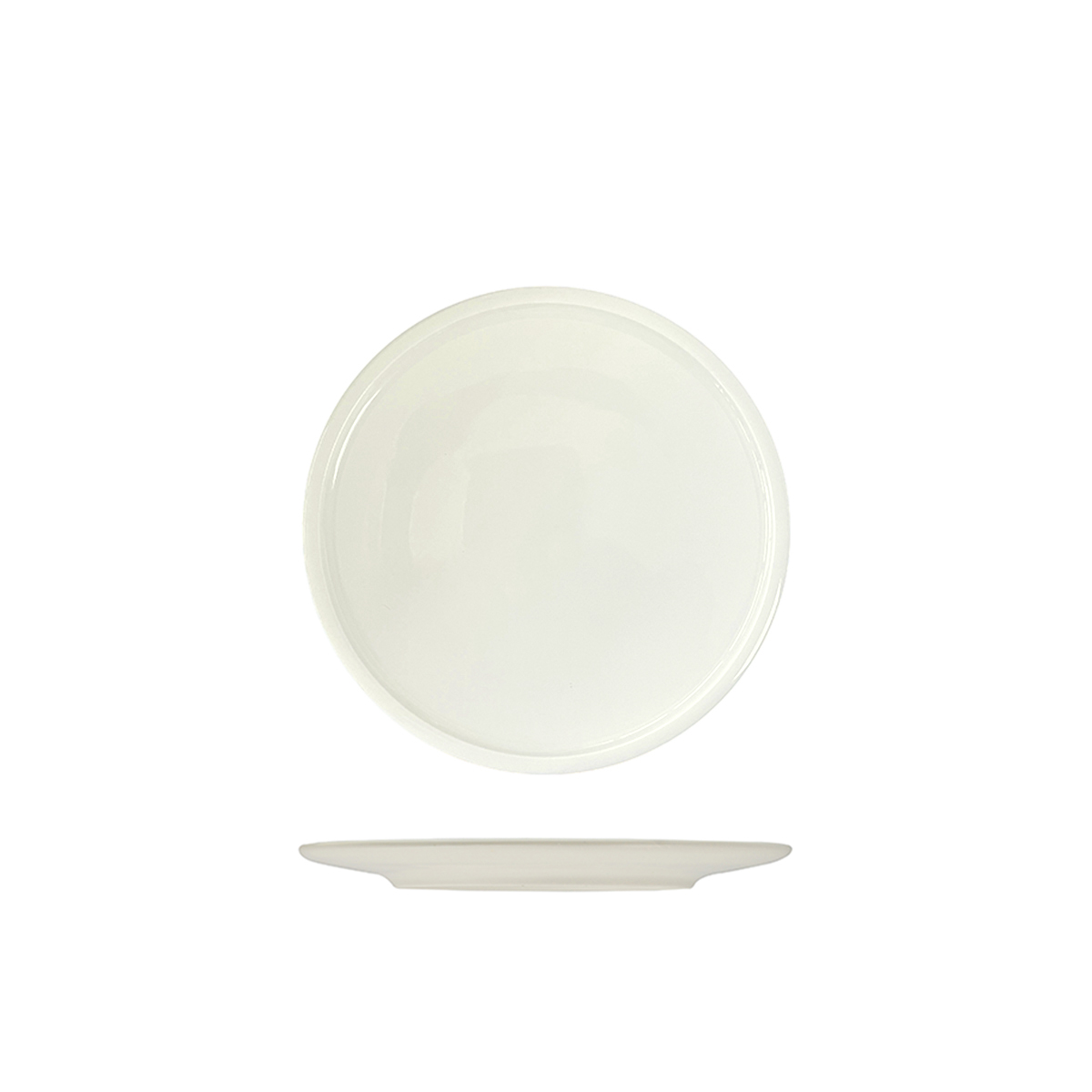 Rakstone Ivory Flat Coupe Plate - 240mm (Pack of 12)