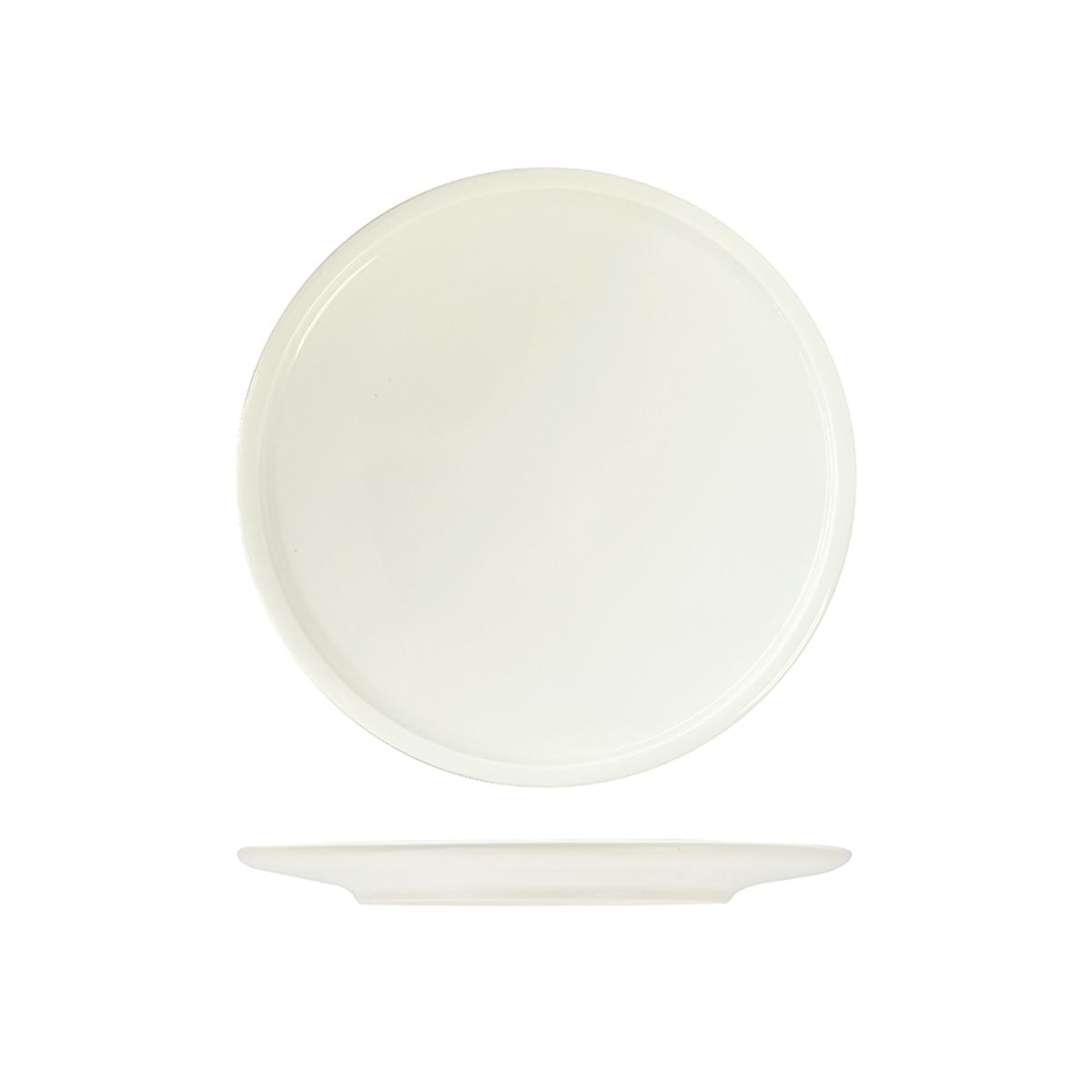 Rakstone Ivory Flat Coupe Plate - 280mm (Pack of 12)
