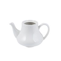 Australian Fine China Renaissance Teapot - 1220ml - White (Pack of 12)