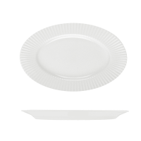 RAK Porcelain Metropolis Oval Coupe Platter - 320x200mm - White (Pack of 6)