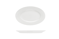RAK Porcelain Metropolis Oval Plate - Wide Rim - 380x265mm - White (Pack of 6)