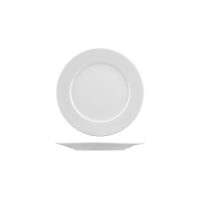 RAK Porcelain Rondo Round Plate - Wide Rim - 210mm - White (Pack of 24)