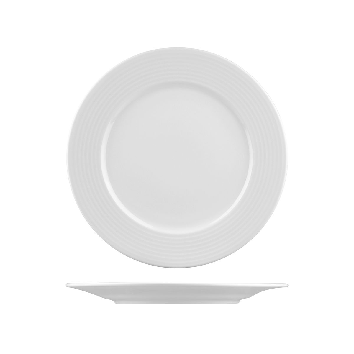 RAK Porcelain Rondo Round Plate - Wide Rim - 290mm - White (Pack of 12)