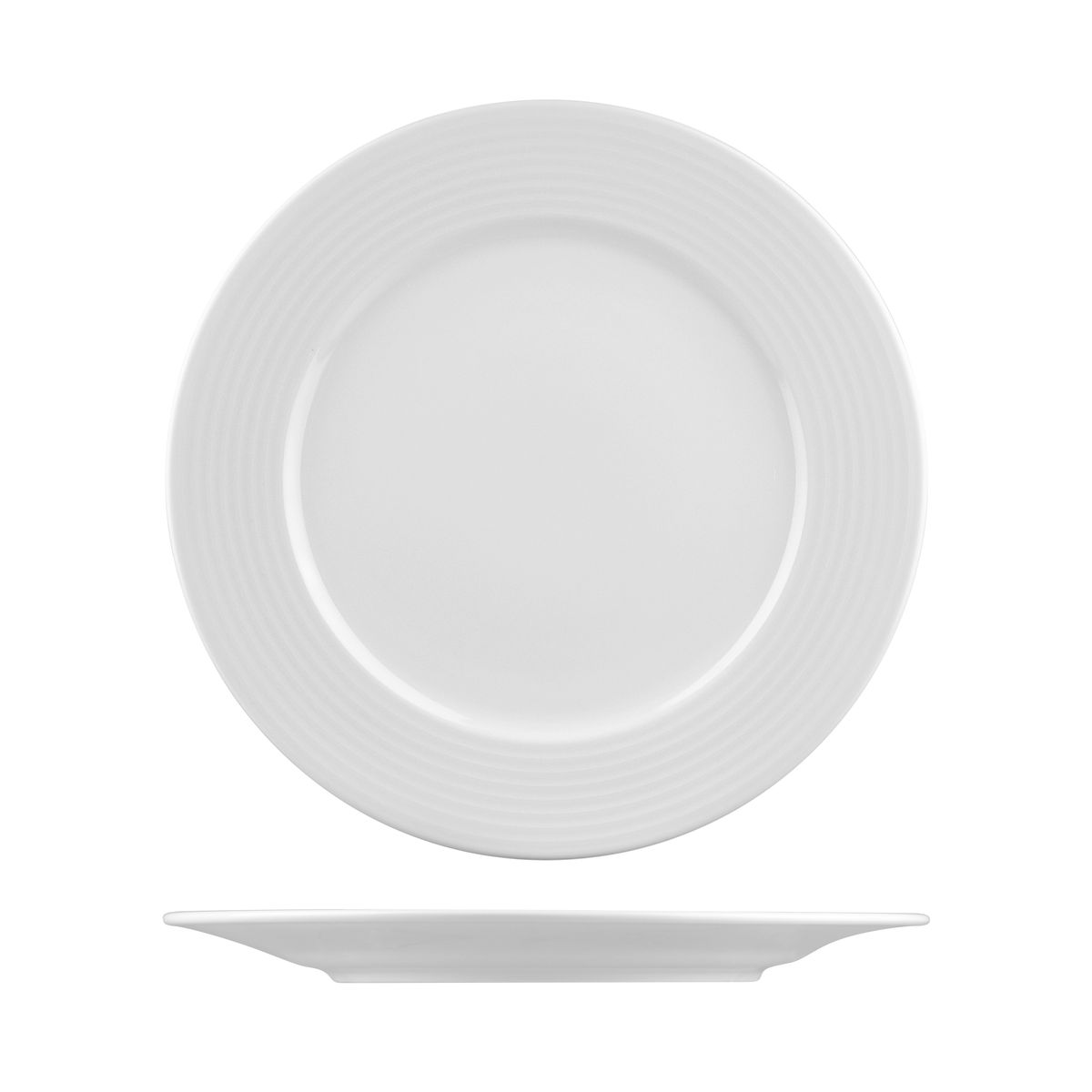 RAK Porcelain Rondo Round Plate - Wide Rim - 310mm - White (Pack of 12)