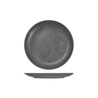 RAK Porcelain Karbon Shale Round Coupe Plate - 210mm (Pack of 12)