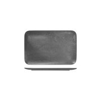 RAK Porcelain Karbon Shale Rectangular Coupe Plate - 330x220mm (Pack of 6)