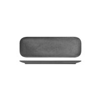 RAK Porcelain Karbon Shale Rectangular Coupe Plate - 330x110mm (Pack of 12)