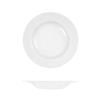 RAK Porcelain Metropolis Round Bowl - Wide Rim - 475ml - White (Pack of 12)