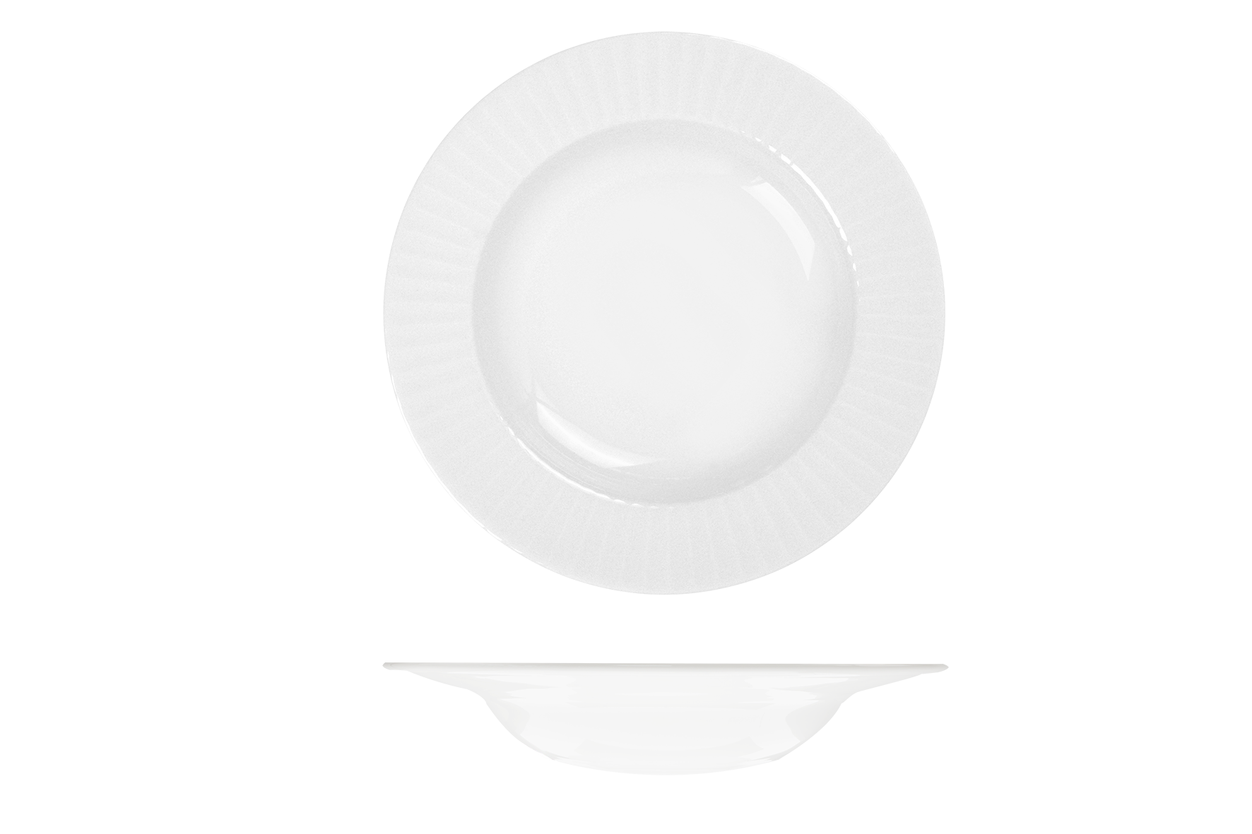 RAK Porcelain Metropolis Round Bowl - Wide Rim - 770ml - White (Pack of 12)
