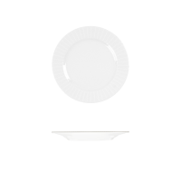RAK Porcelain Metropolis Round Plate - Wide Rim - 170mm - White (Pack of 24)