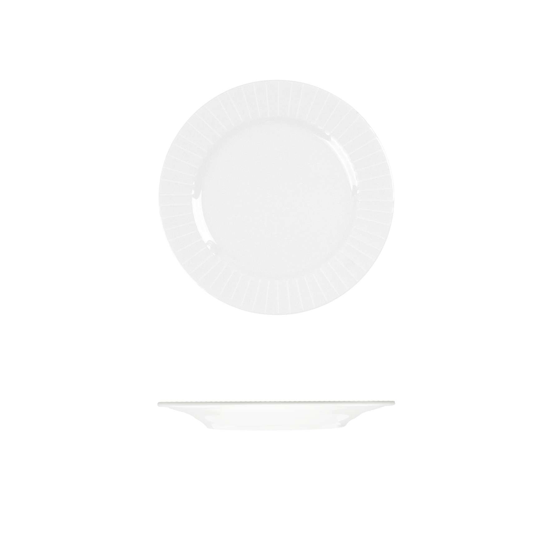 RAK Porcelain Metropolis Round Plate - Wide Rim - 170mm - White (Pack of 24)