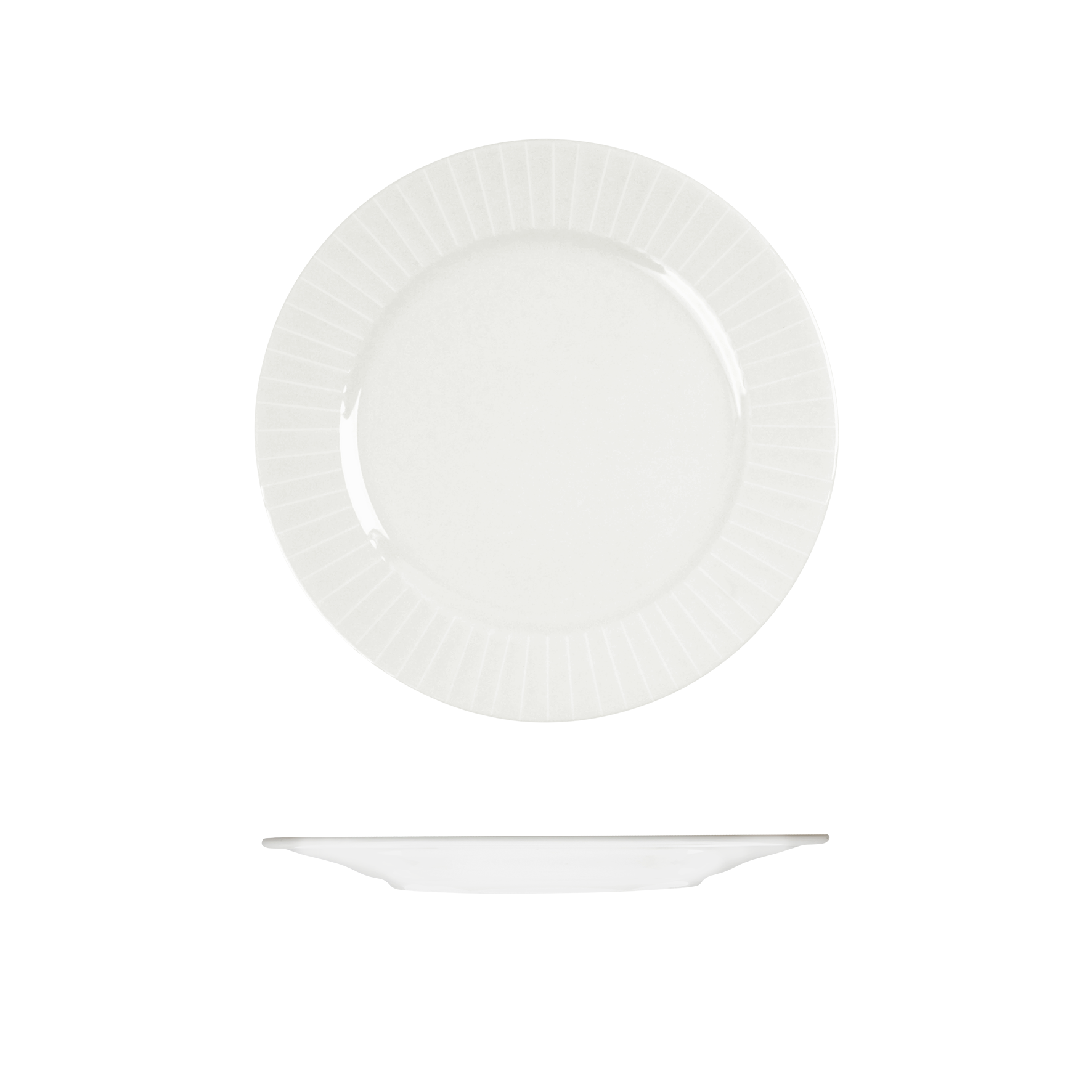 RAK Porcelain Metropolis Round Plate - Wide Rim - 210mm - White (Pack of 24)