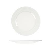 RAK Porcelain Metropolis Round Plate - Wide Rim - 240mm - White (Pack of 12)