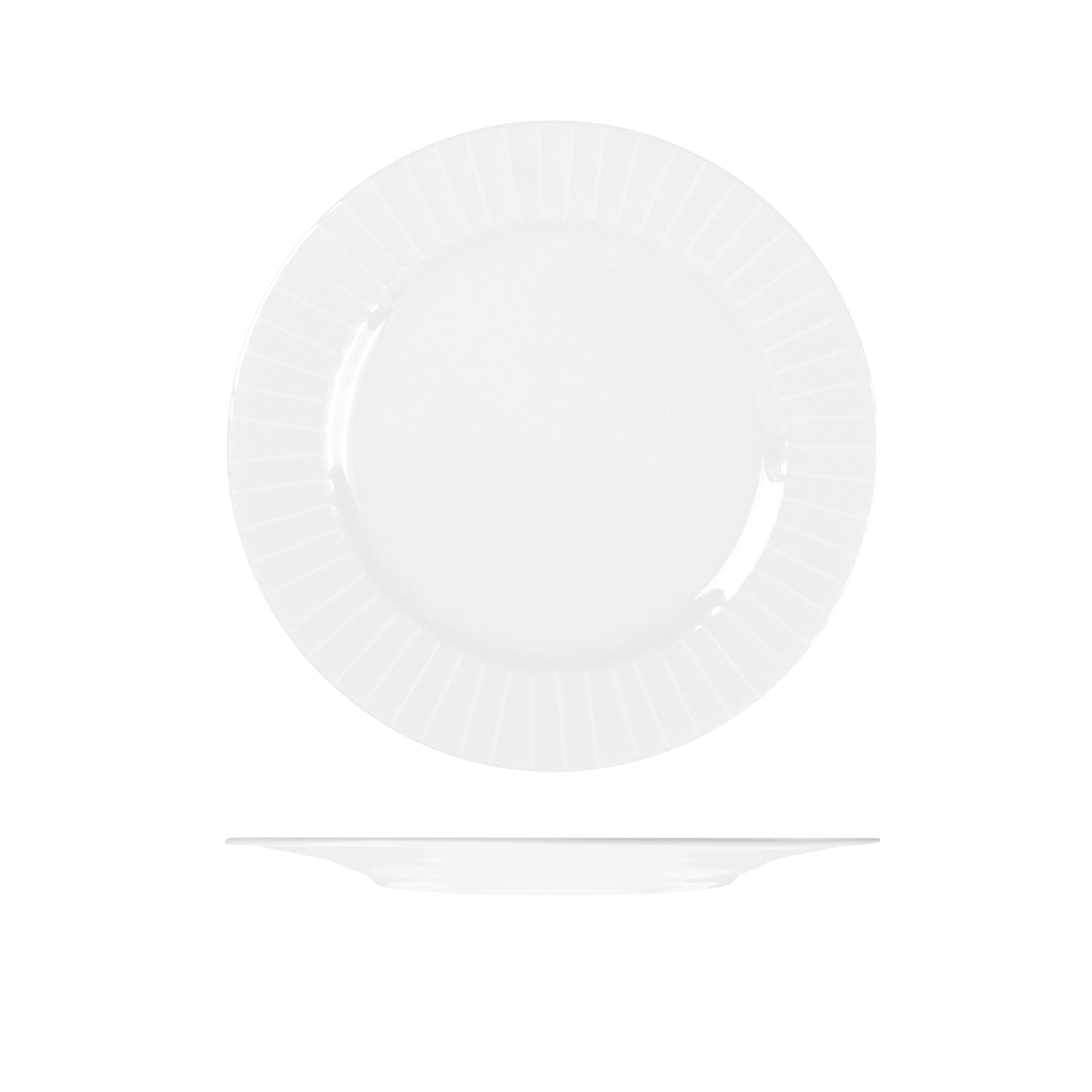 RAK Porcelain Metropolis Round Plate - Wide Rim - 270mm - White (Pack of 12)