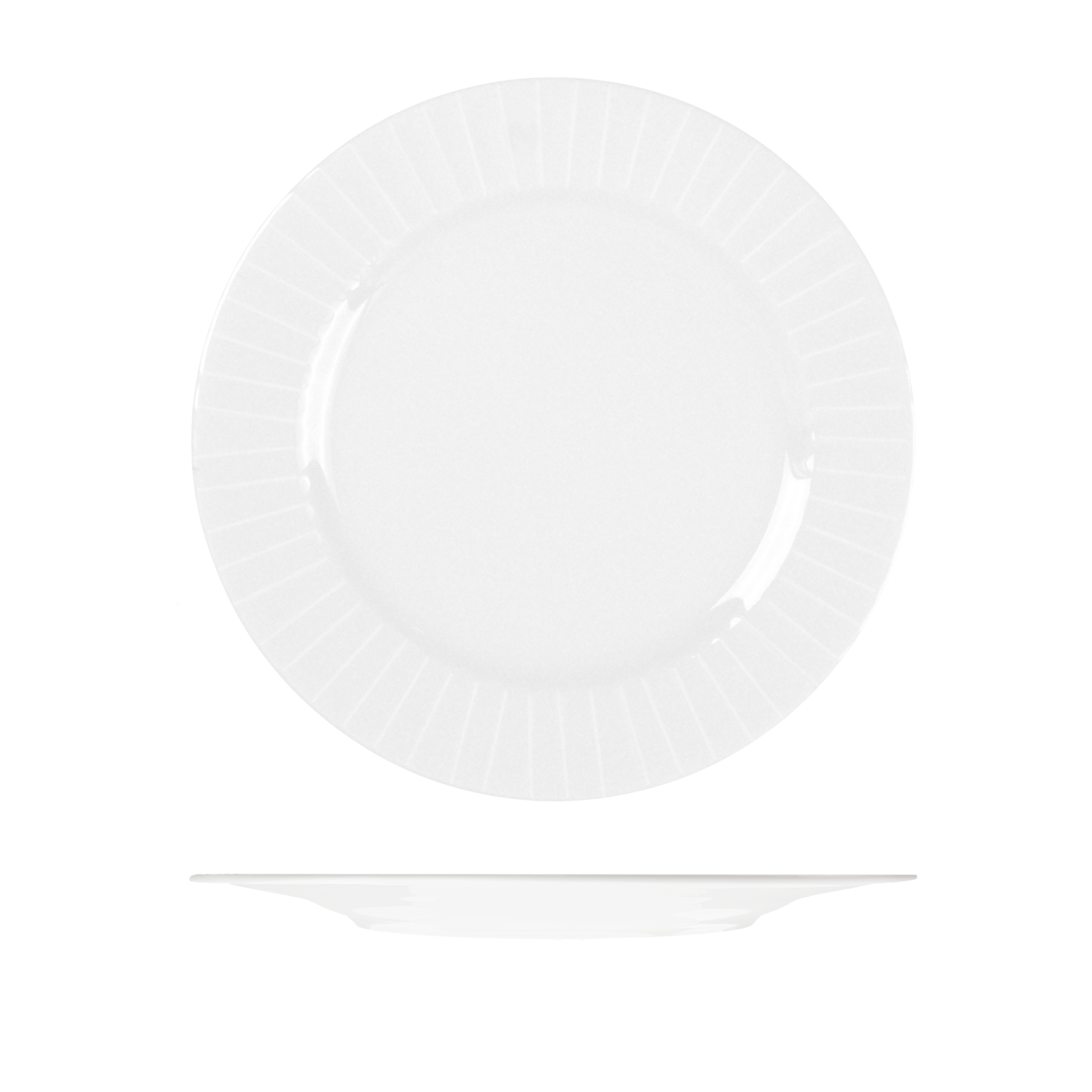 RAK Porcelain Metropolis Round Plate - Wide Rim - 290mm - White (Pack of 12)